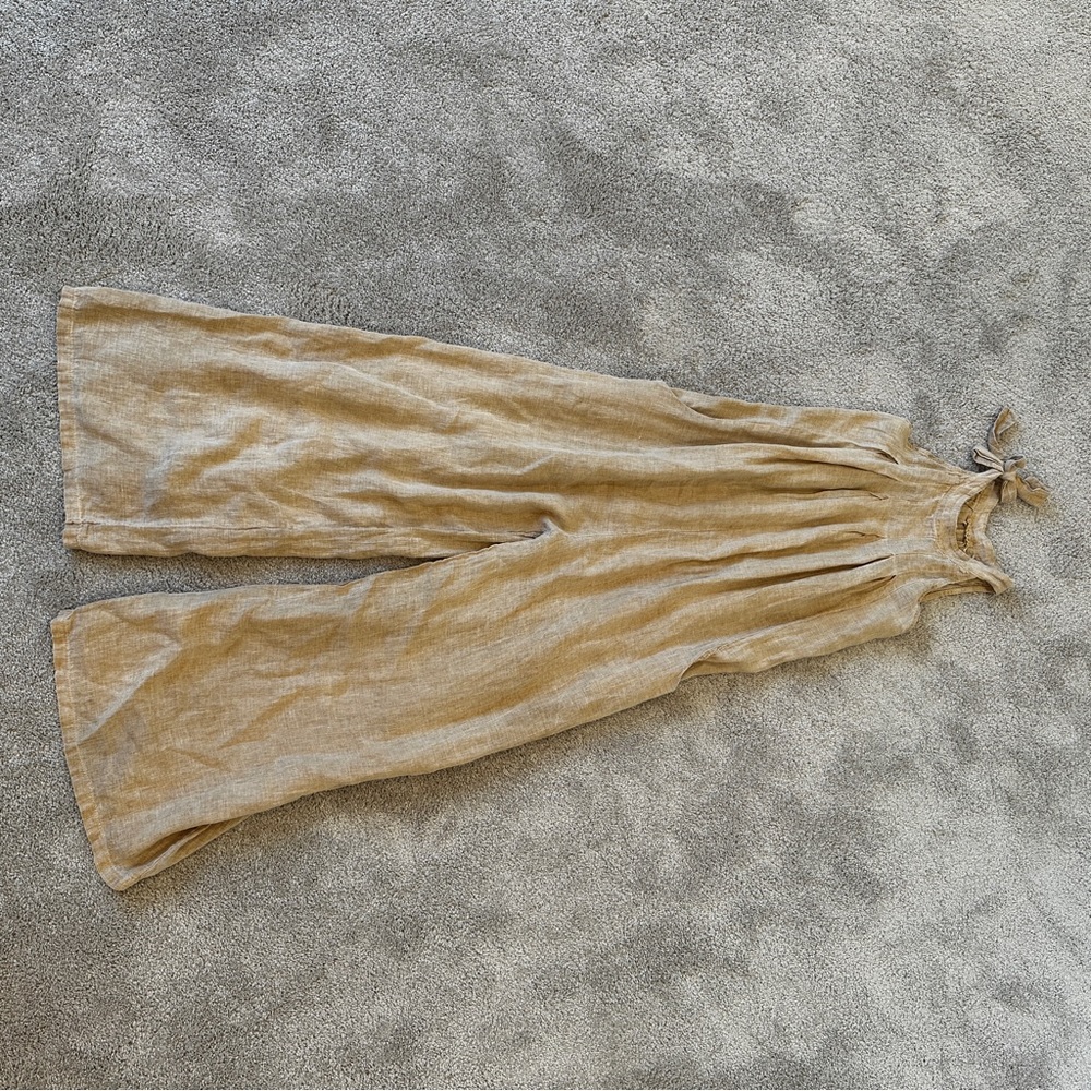 Linen jumpsuit made in Italy